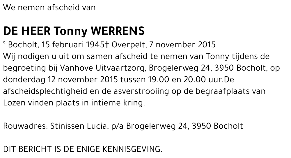 Tonny Werrens