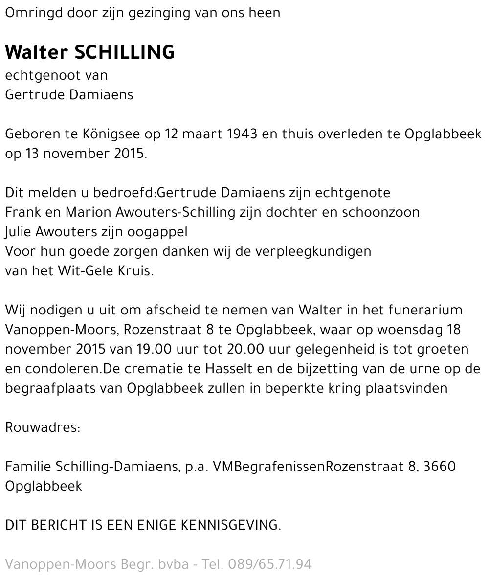 Walter Schilling
