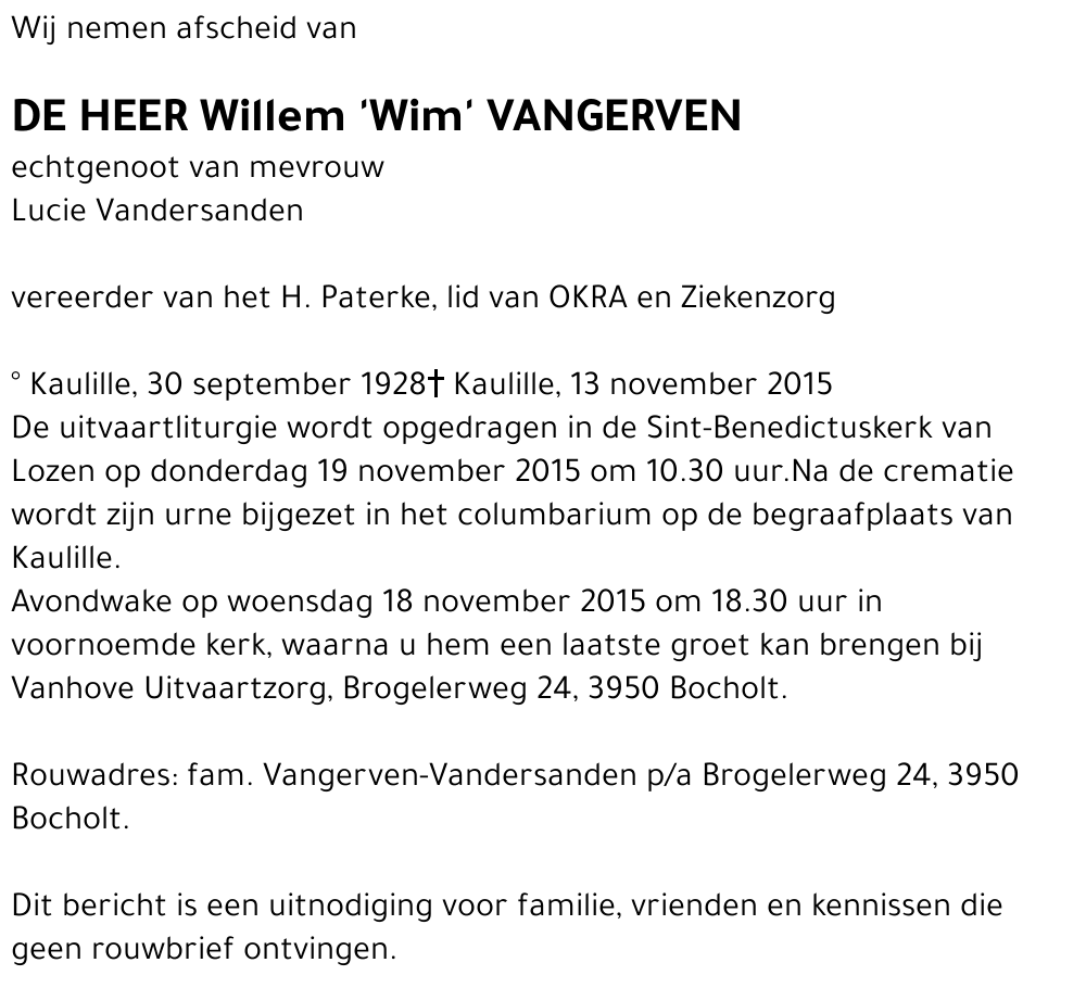 Willem Vangerven