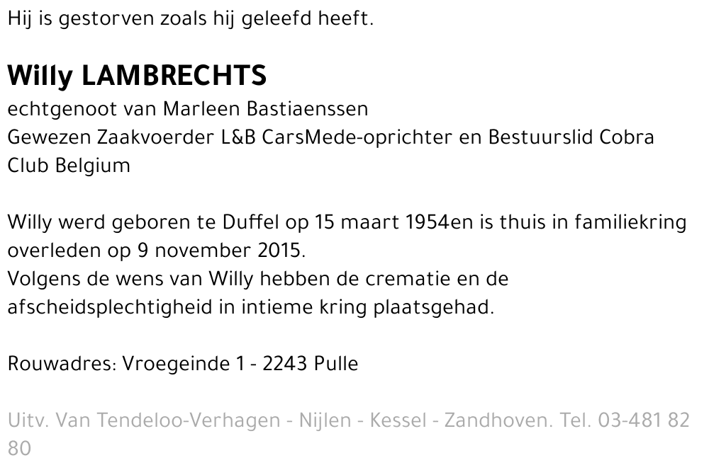 Willy Lambrechts