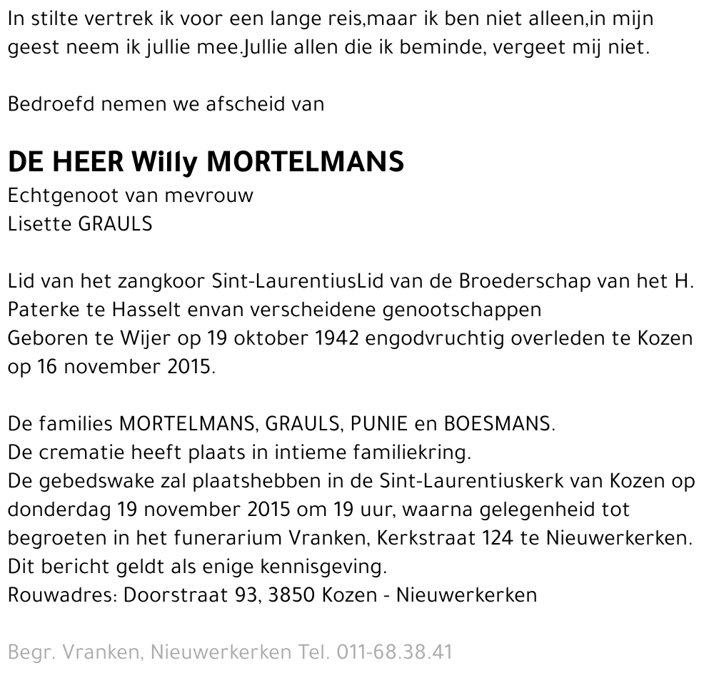 Willy Mortelmans