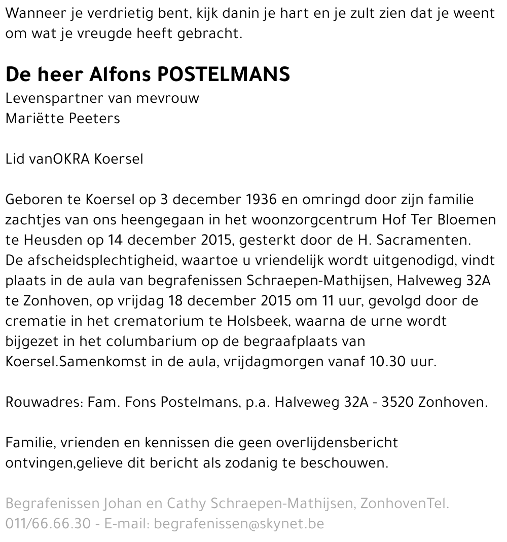 Alfons Postelmans