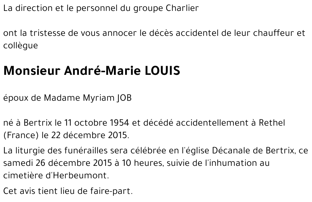 André-Marie LOUIS