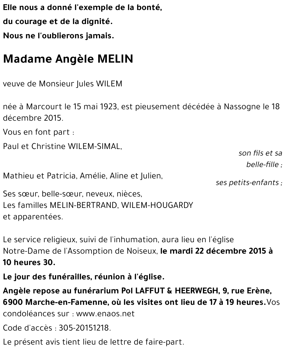 Angèle MELIN