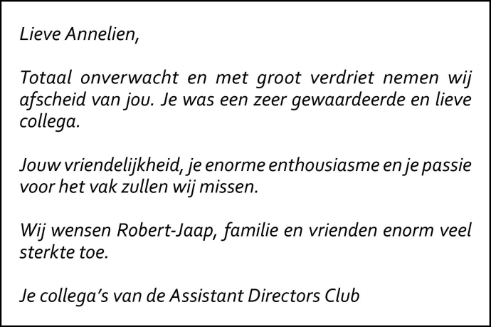 Annelien Vanderhoeght