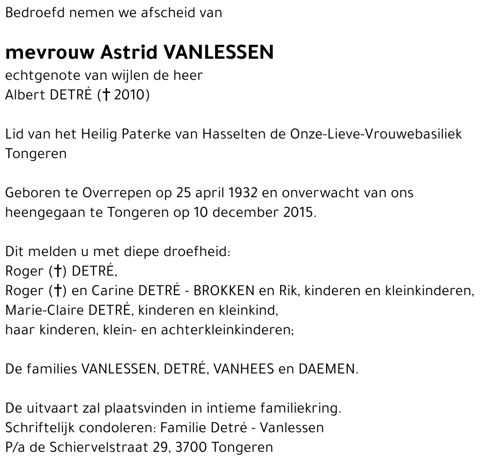 Astrid VANLESSEN