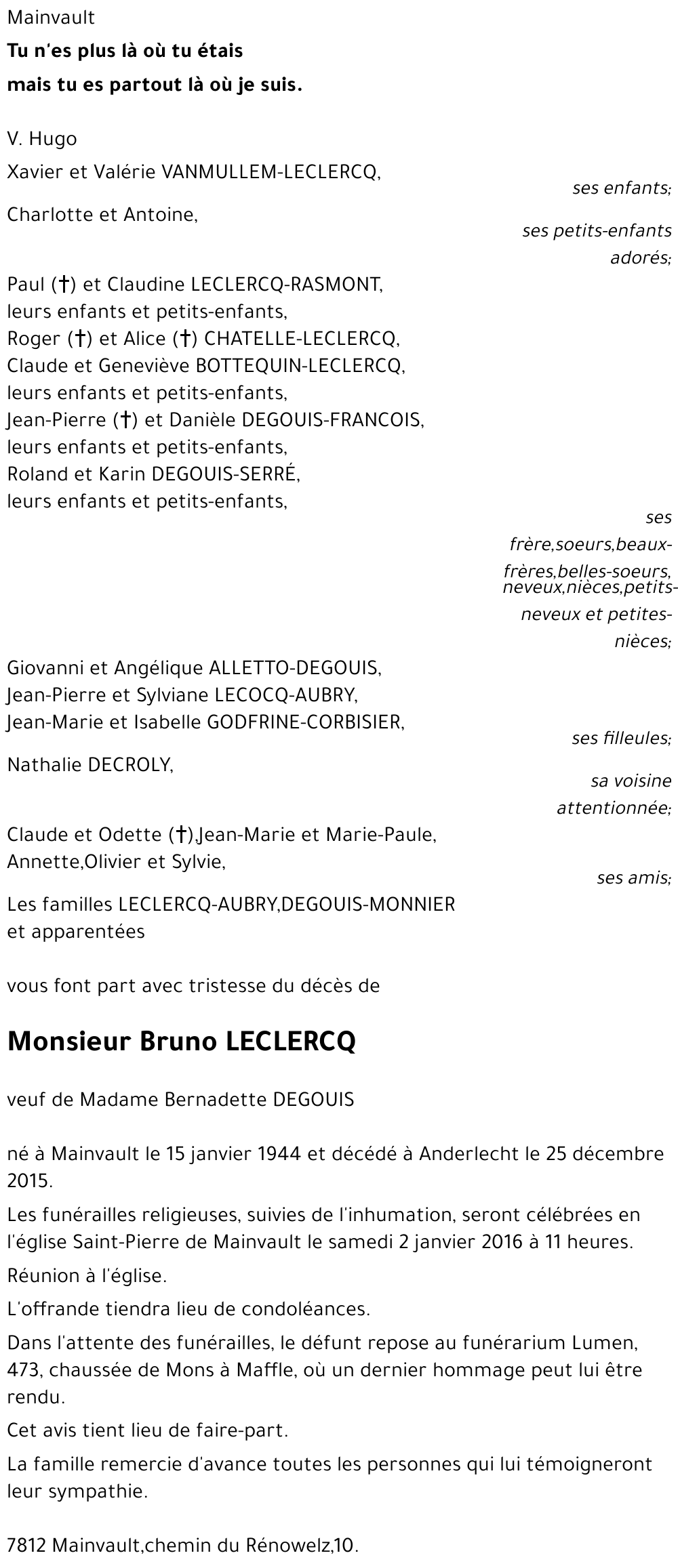 Bruno LECLERCQ