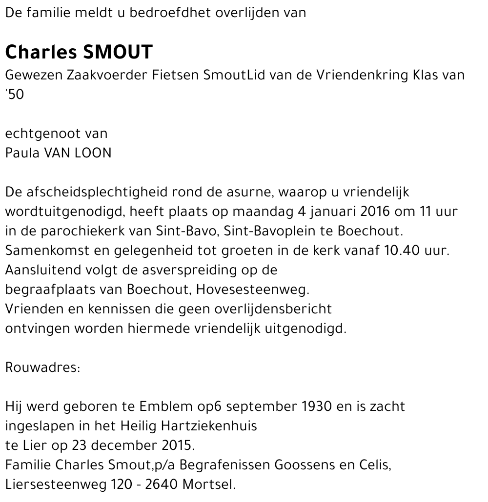 Charles Smout