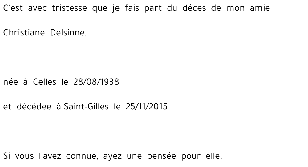 Christiane Delsinne