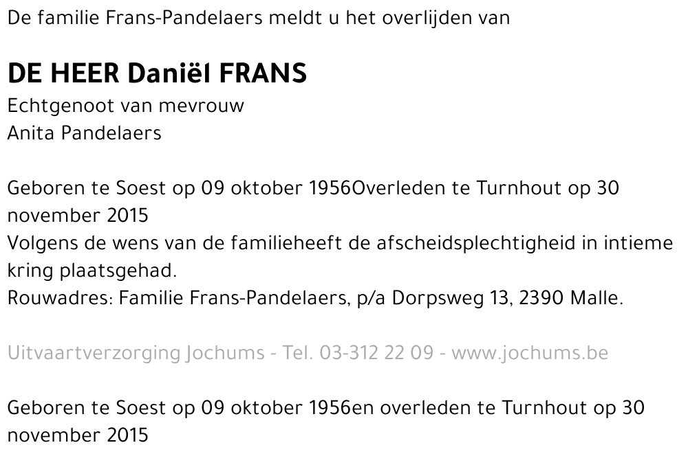 Daniël Frans