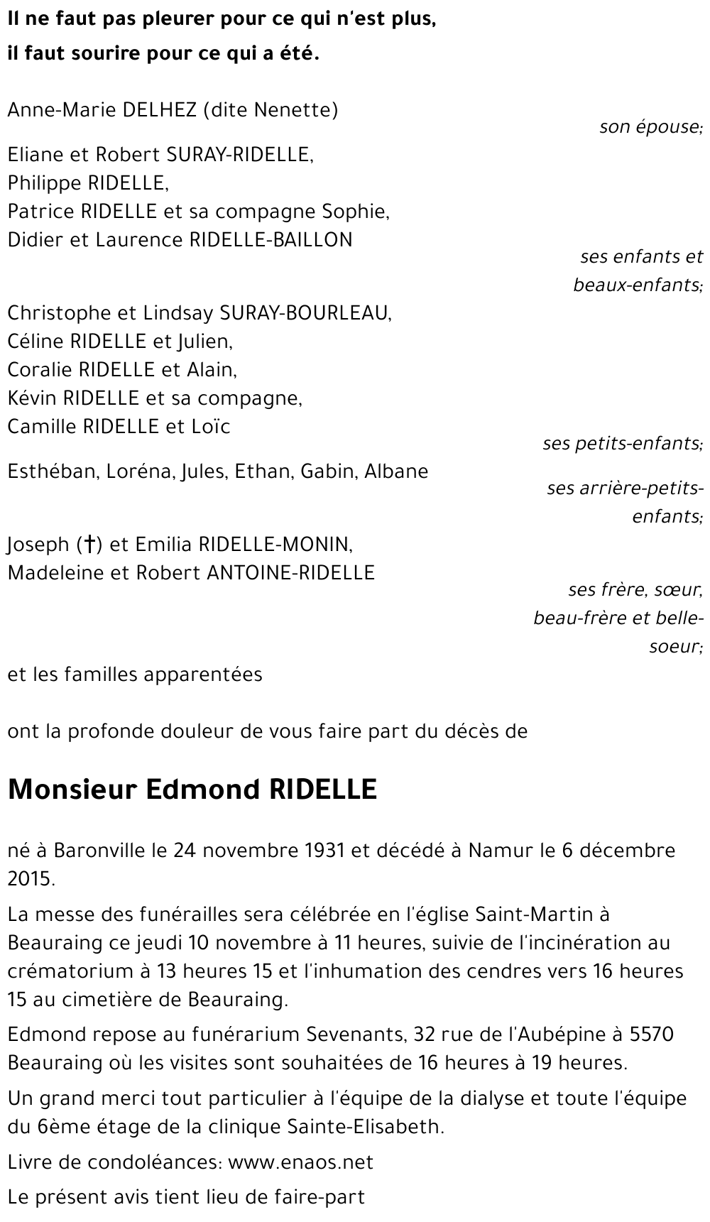 Edmond RIDELLE