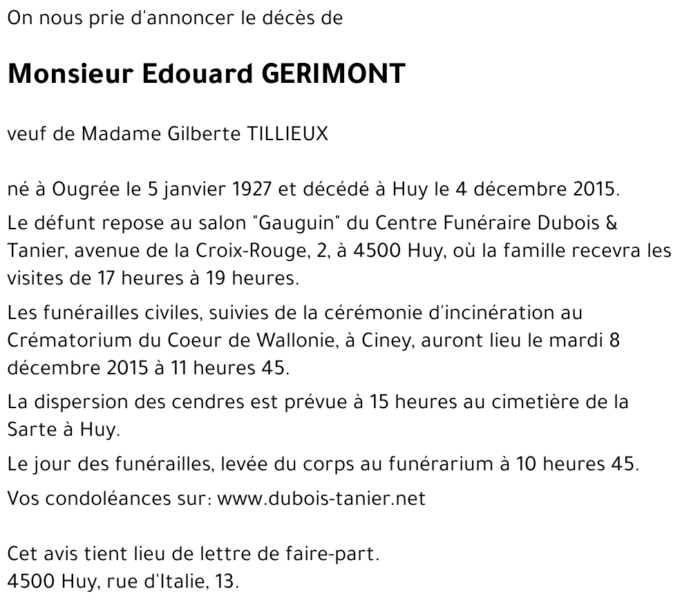 Edouard GERIMONT