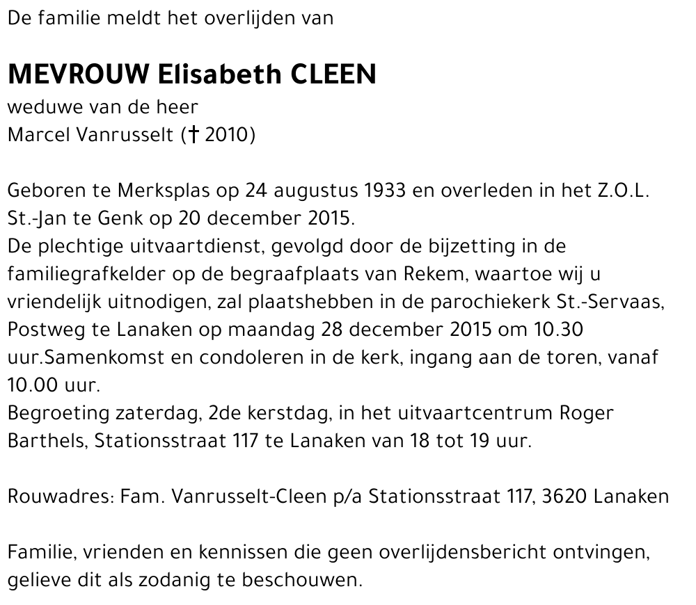 Elisabeth Cleen
