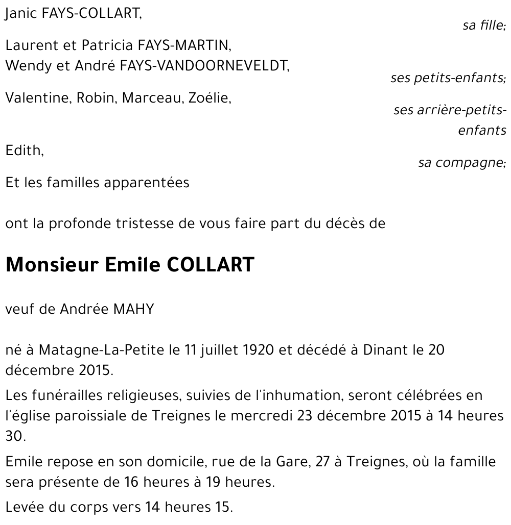 Emile COLLART
