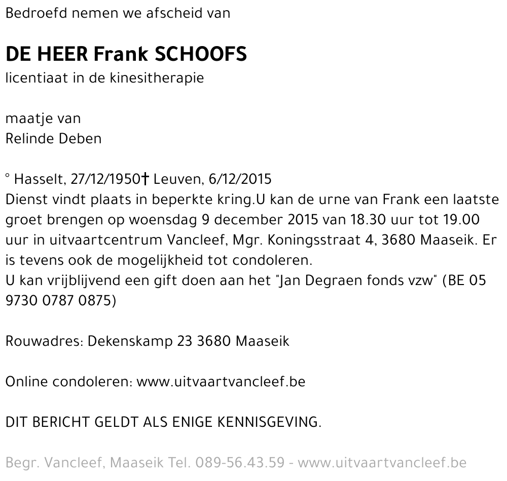 Frank Schoofs