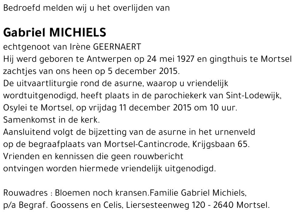 Gabriel Michiels