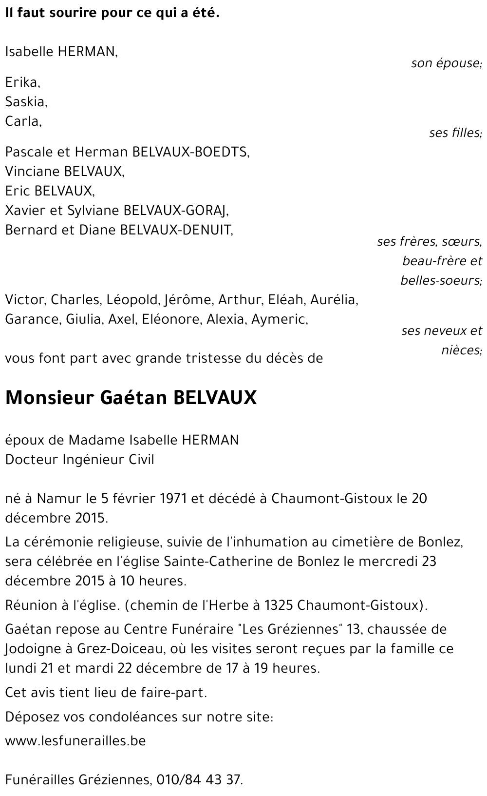 Gaétan BELVAUX