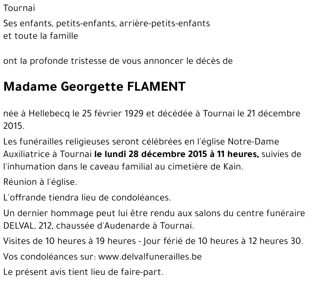 Georgette FLAMENT