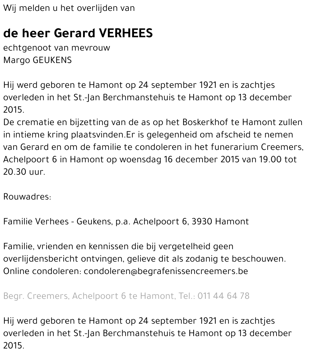 Gerard Verhees