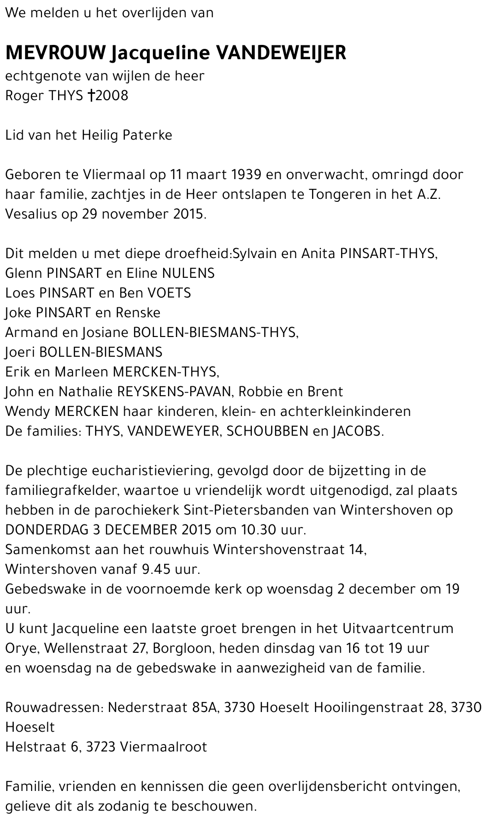 Jacqueline Vandeweijer