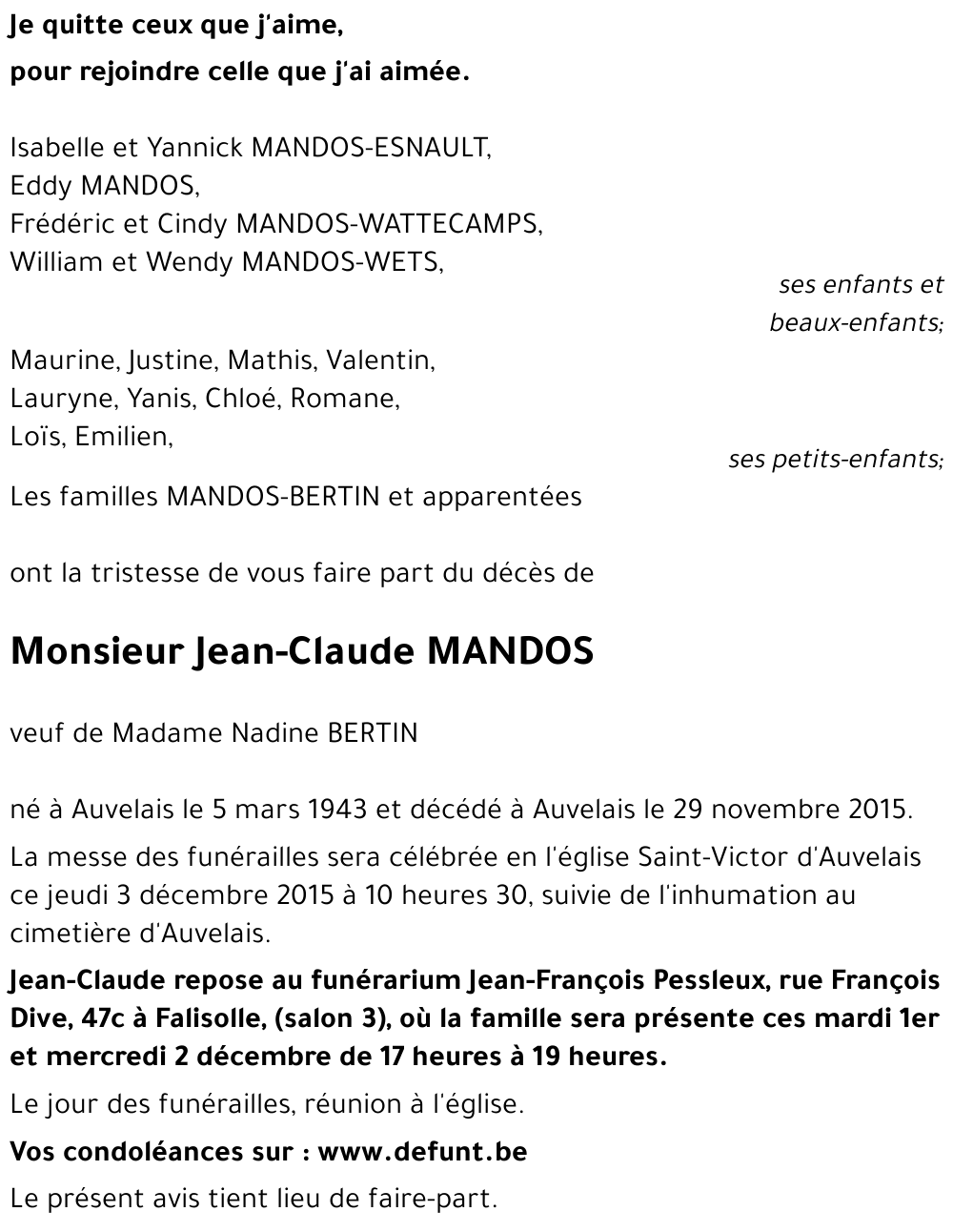 Jean-Claude MANDOS