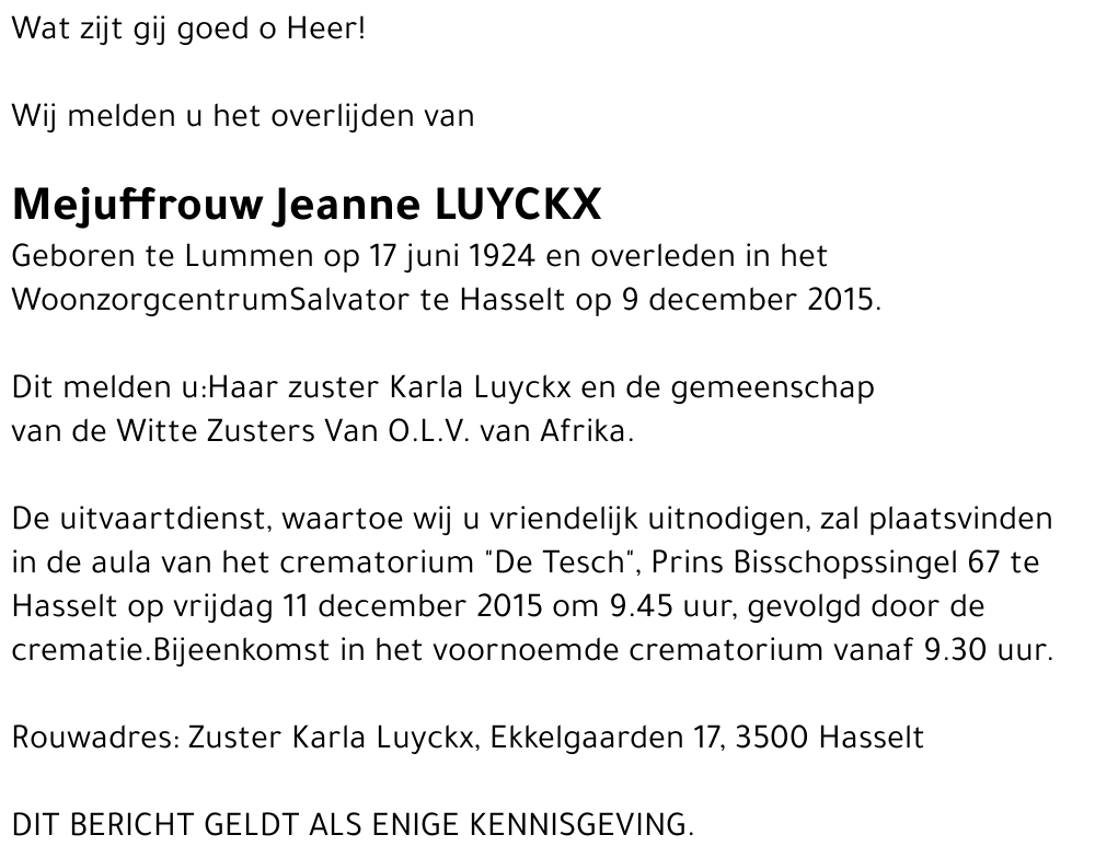 Jeanne Luyckx
