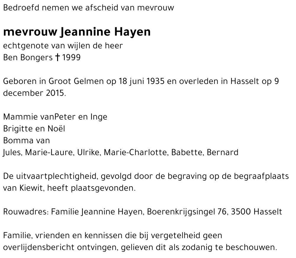 Jeannine Hayen