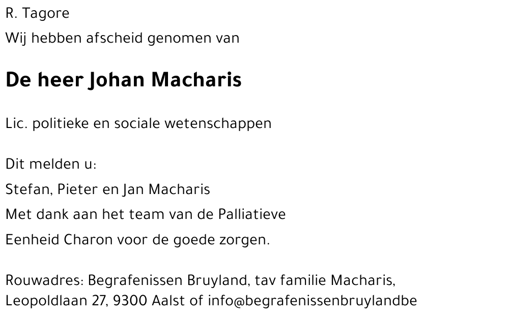 Johan Macharis