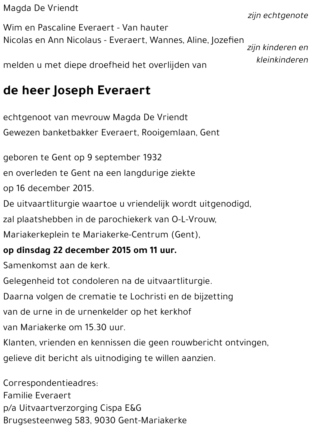 Joseph Everaert