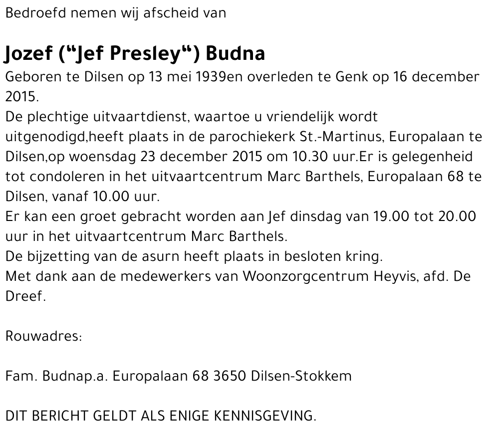 Jozef Laeremans (Budna)