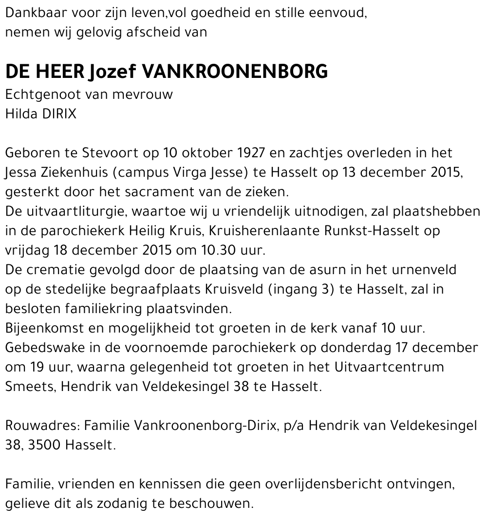 Jozeph Vankroonenborg