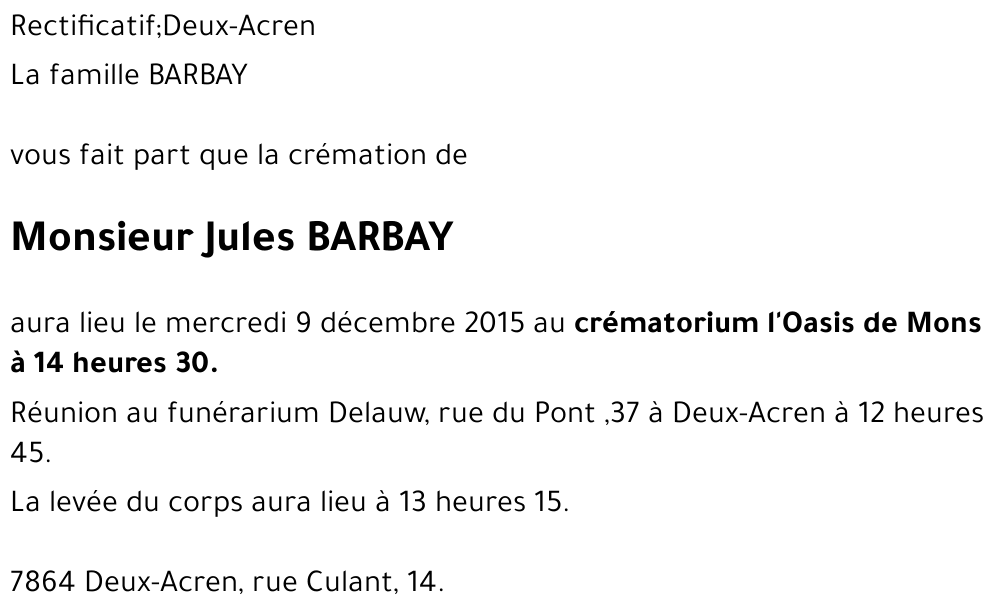 Jules BARBAY