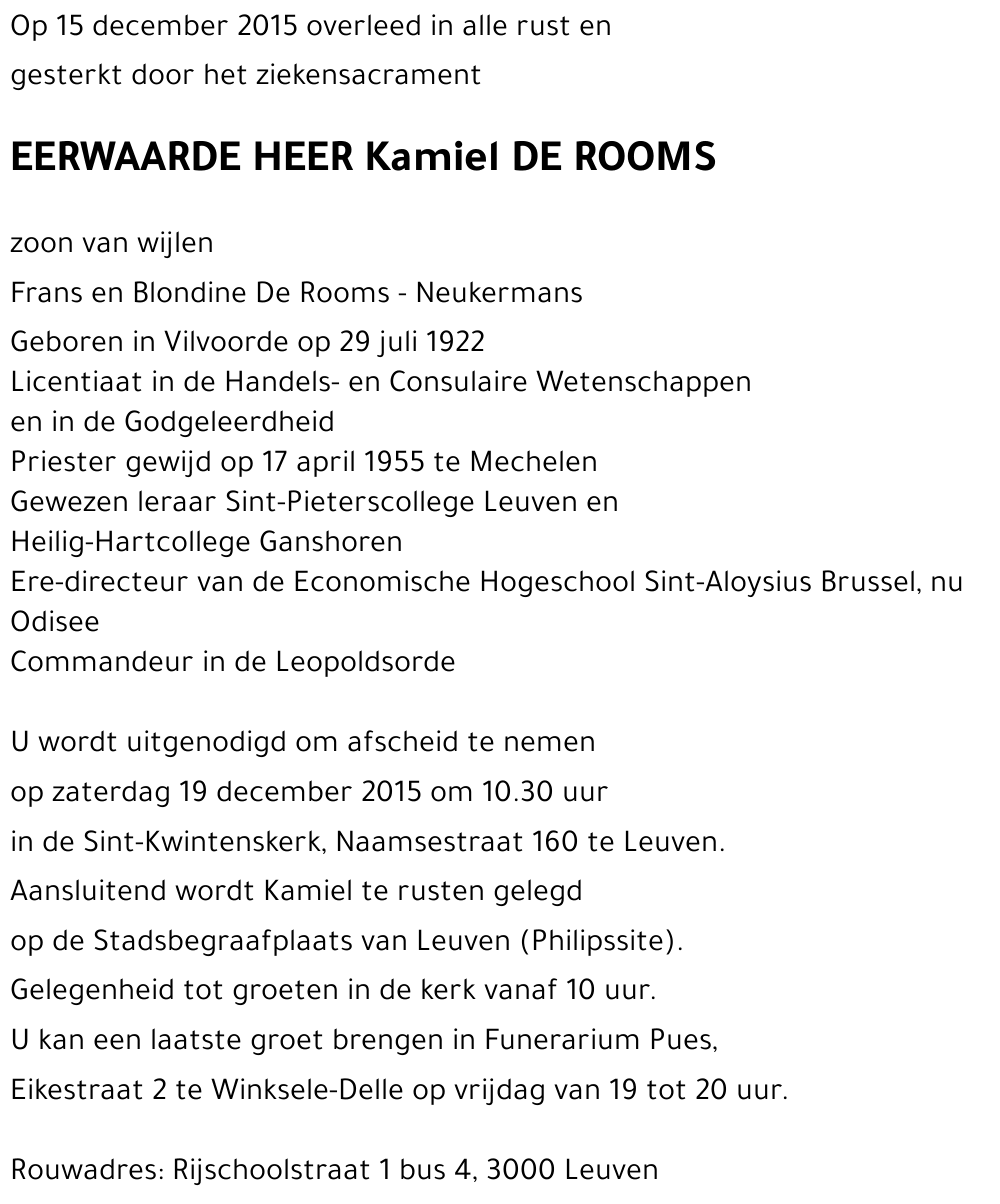 Kamiel De Rooms