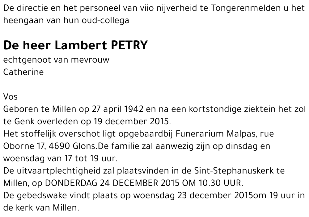 Lambert Petry