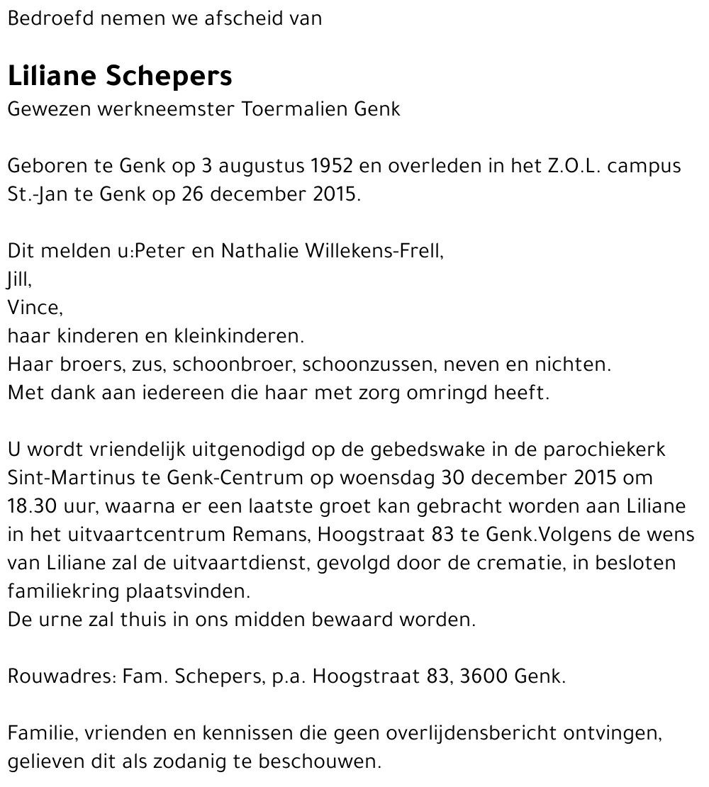 Liliane Schepers