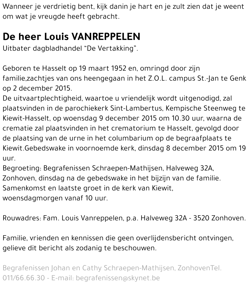 Louis Vanreppelen