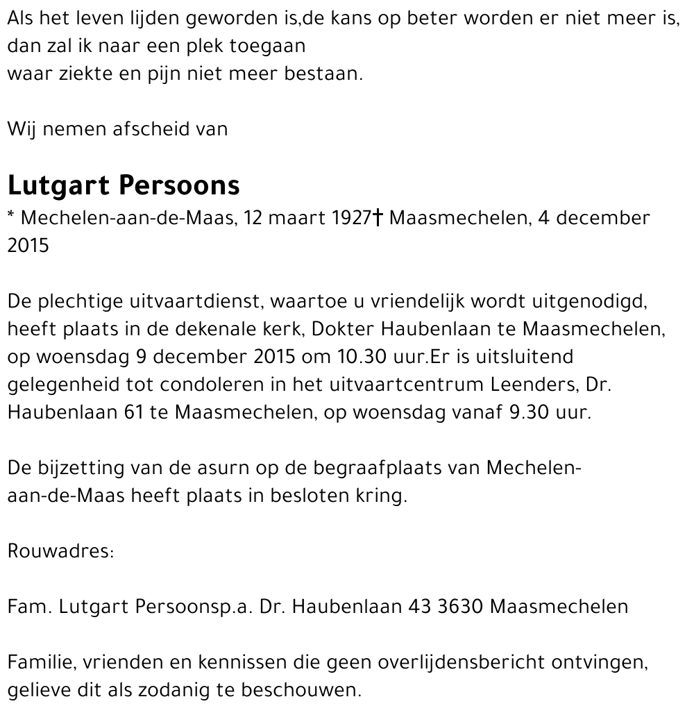 Lutgart Persoons