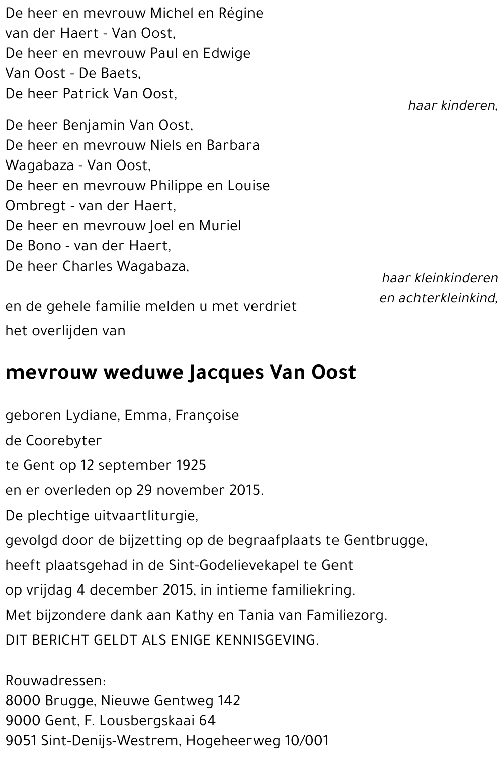 Lydie de COOREBIJTER
