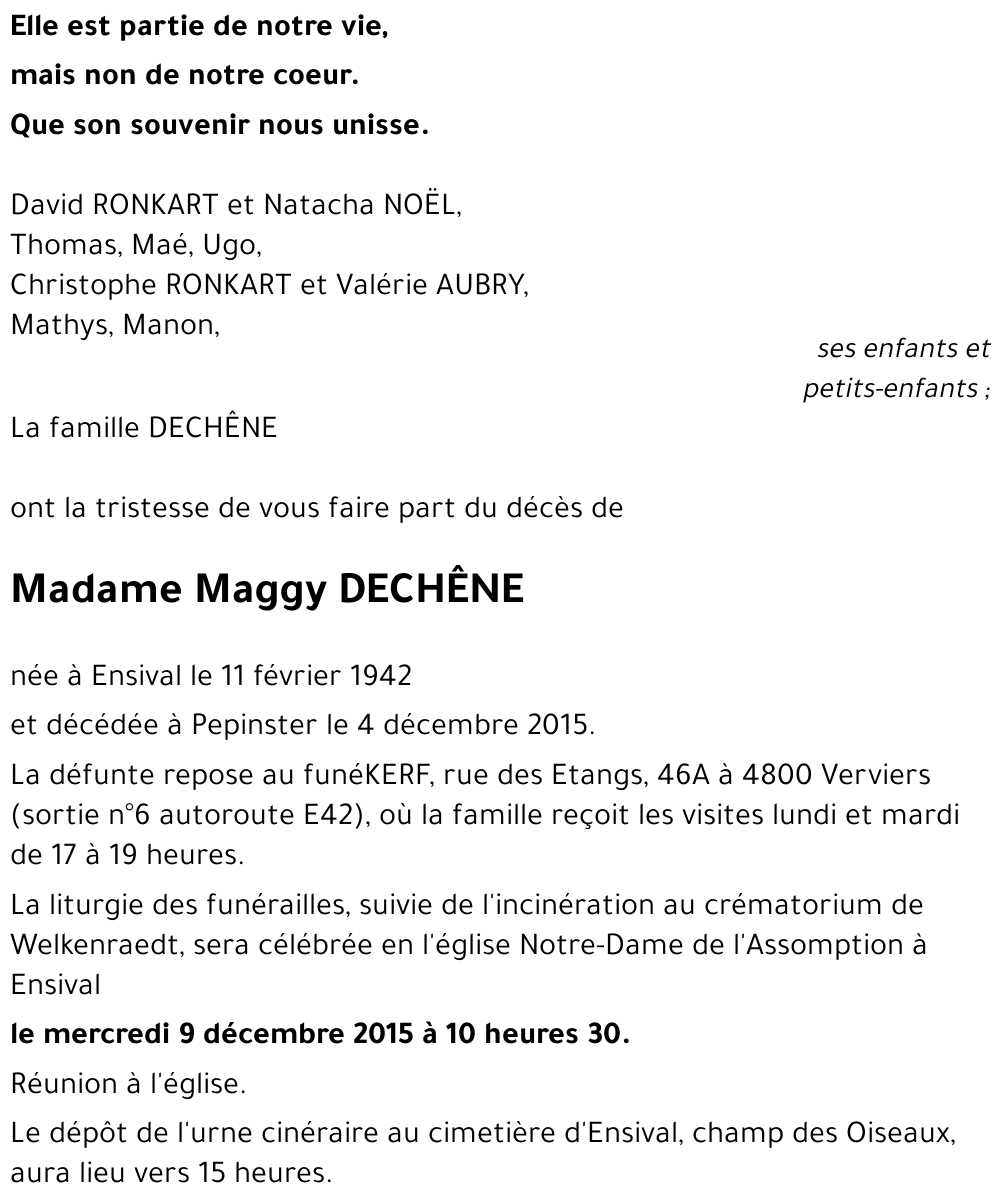 Maggy DECHêNE