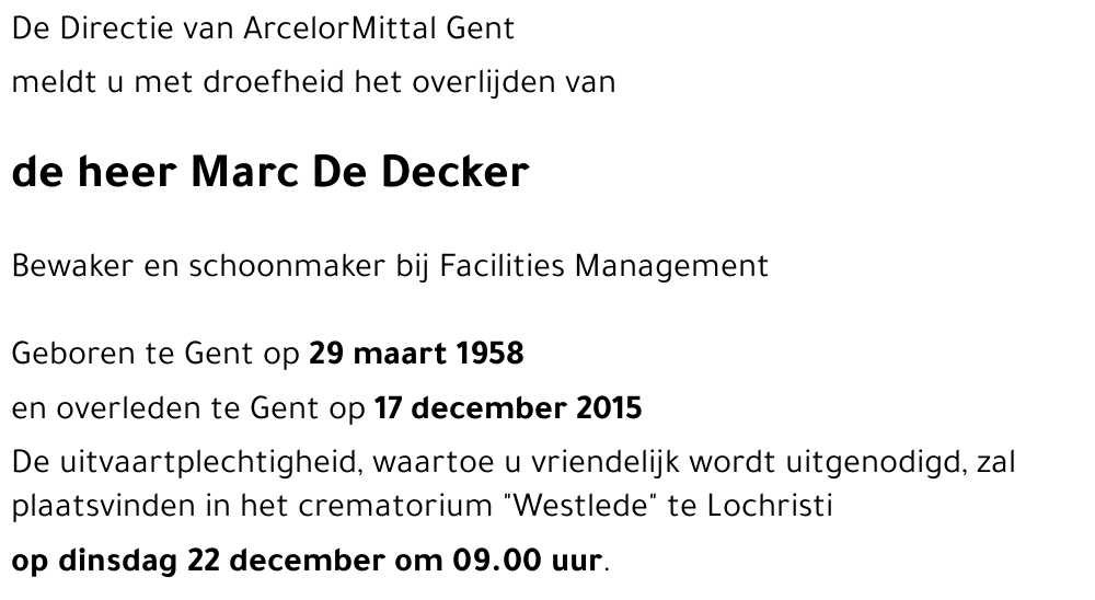 Marc De Decker