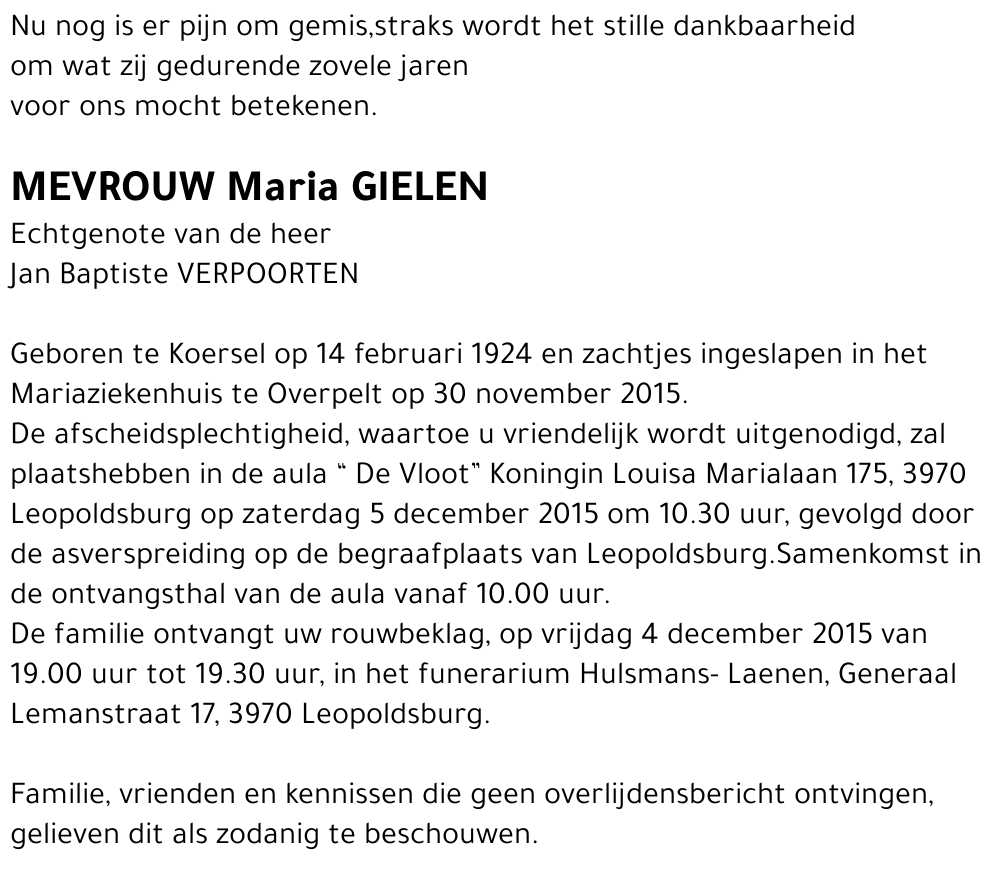 Maria Gielen
