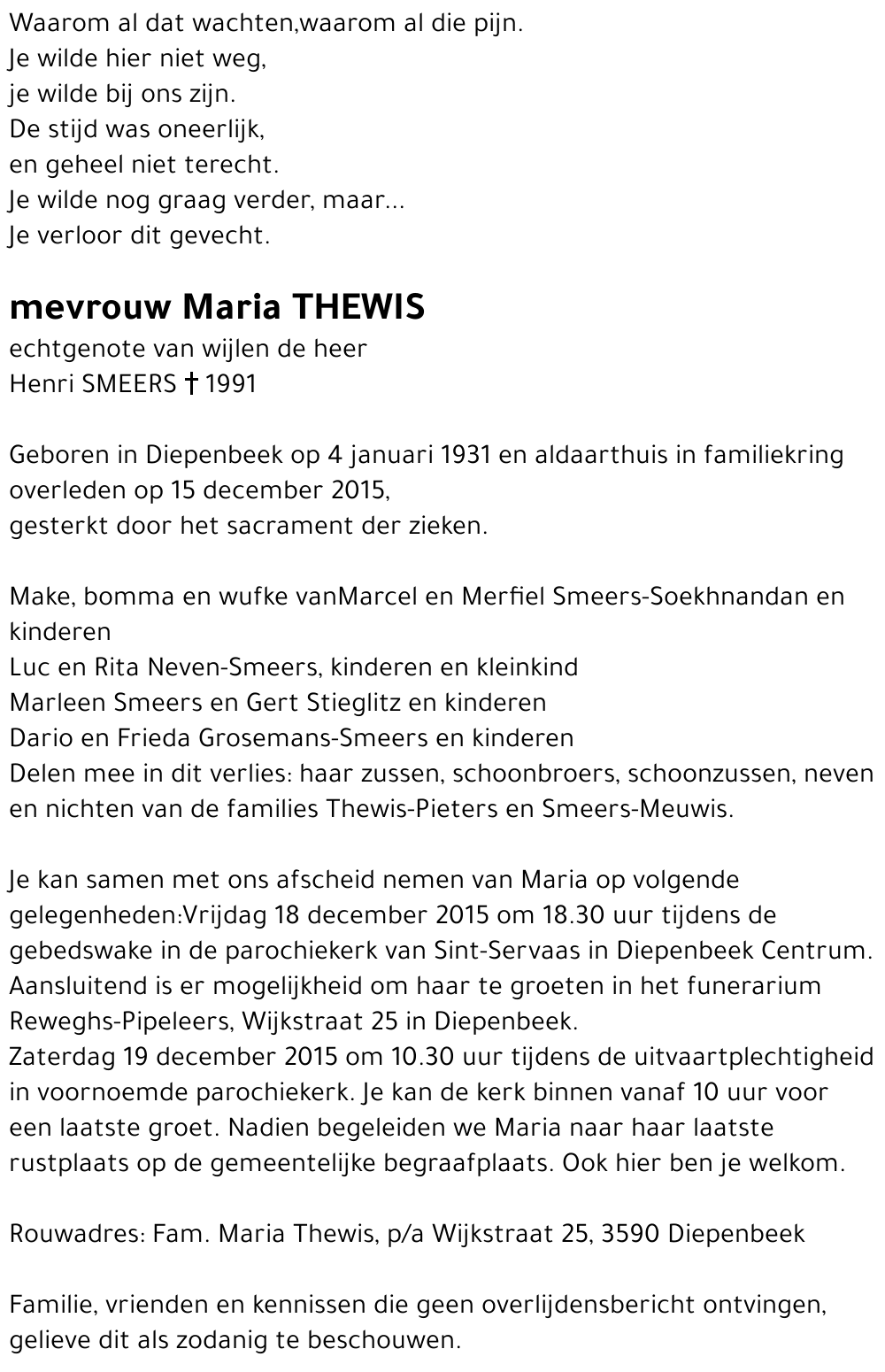 Maria Thewis
