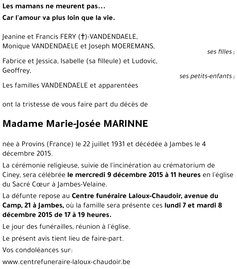 Marie-Josée MARINNE