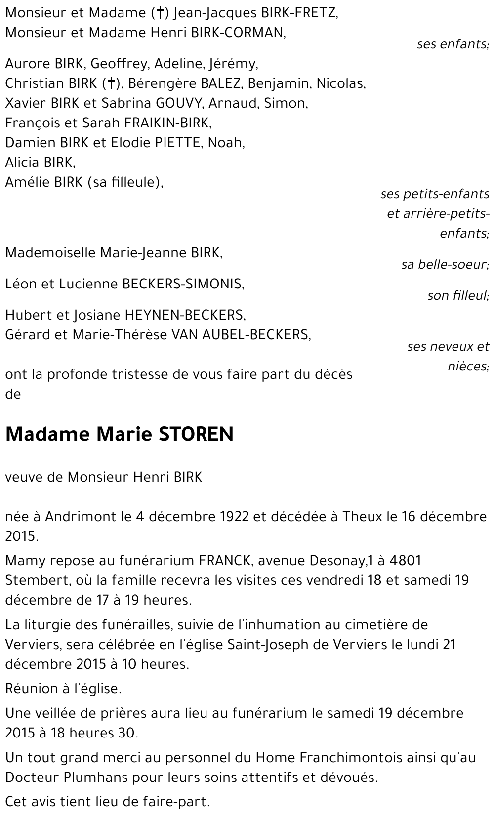 Marie STOREN