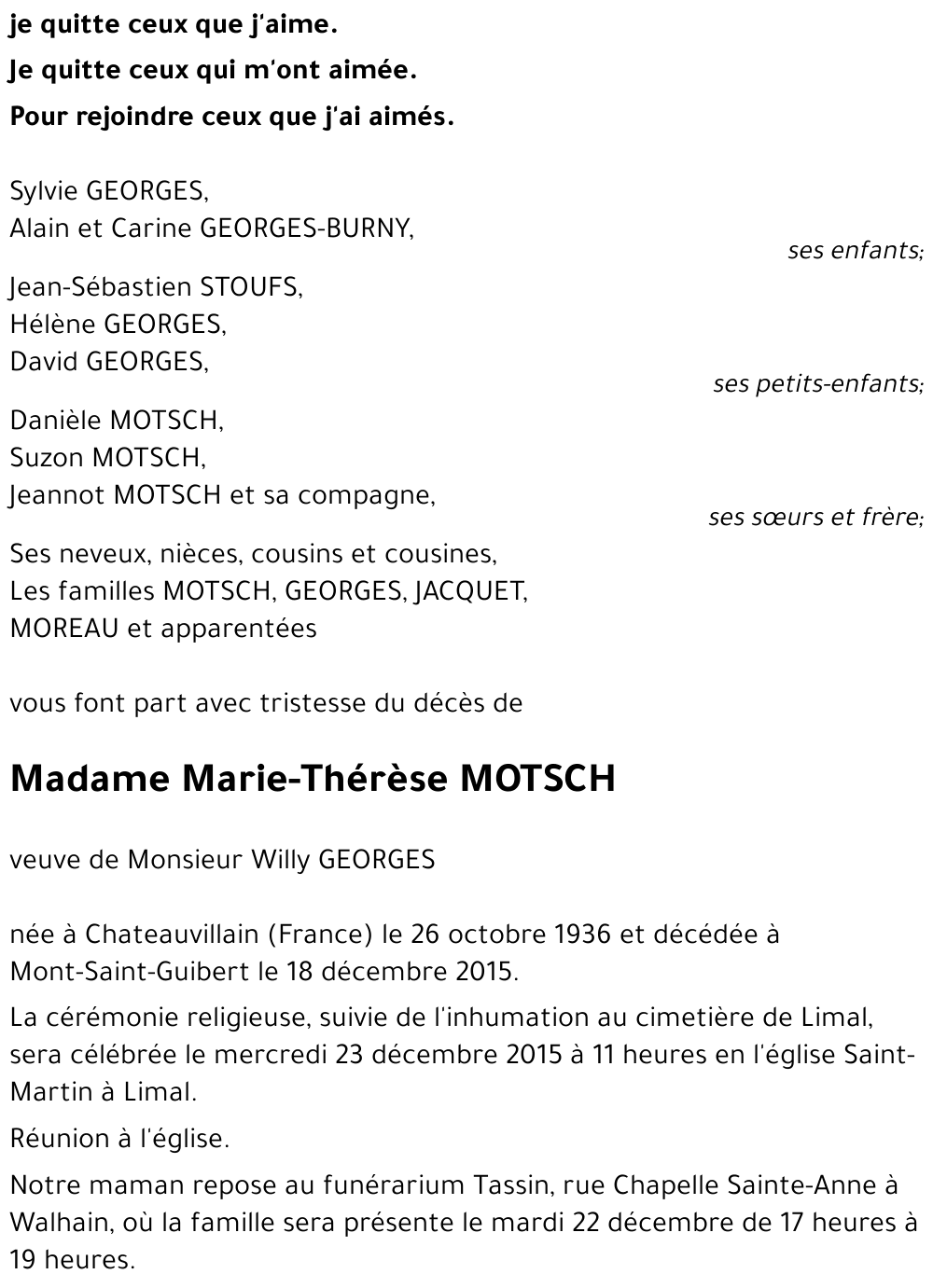 Marie-Thérèse MOTSCH