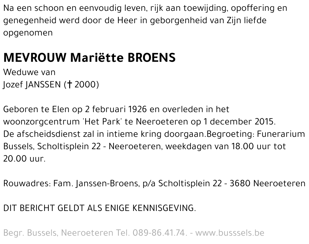 Mariëtte BROENS