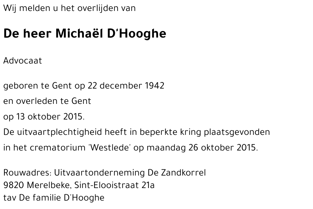 Michaël D'Hooghe