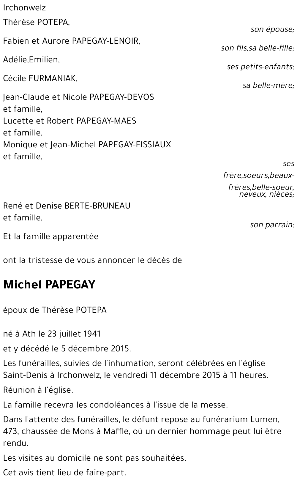 Michel PAPEGAY