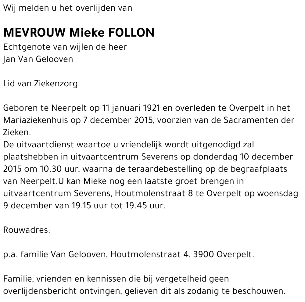 Mieke Follon