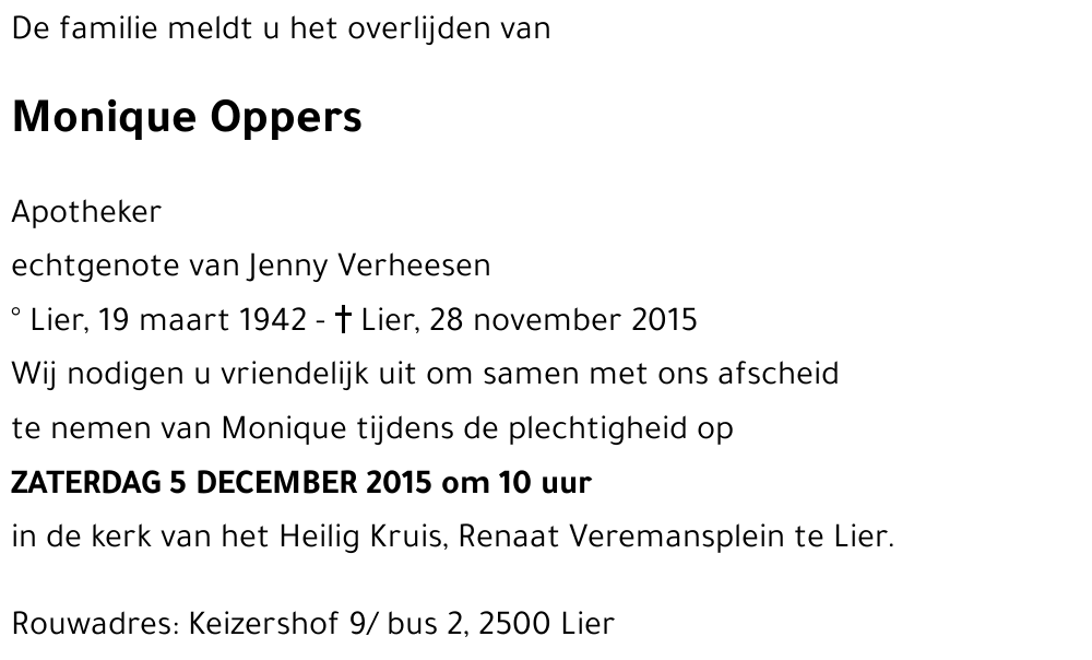 Monique Oppers